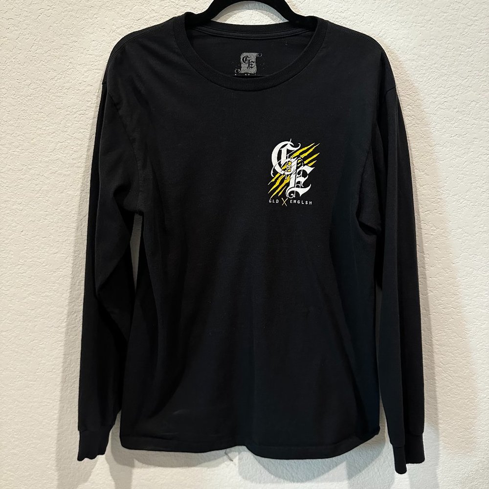 Golden English Men's Black Color Pullover Short Sleeve Crew Neck T-Shirt Size M